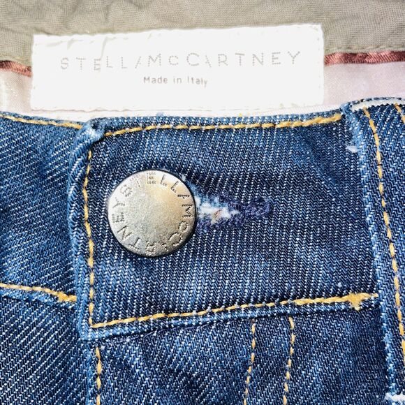 Stella McCartney Straight Leg High Waist Jeans Size 28 Made in Italy - Picture 9 of 16